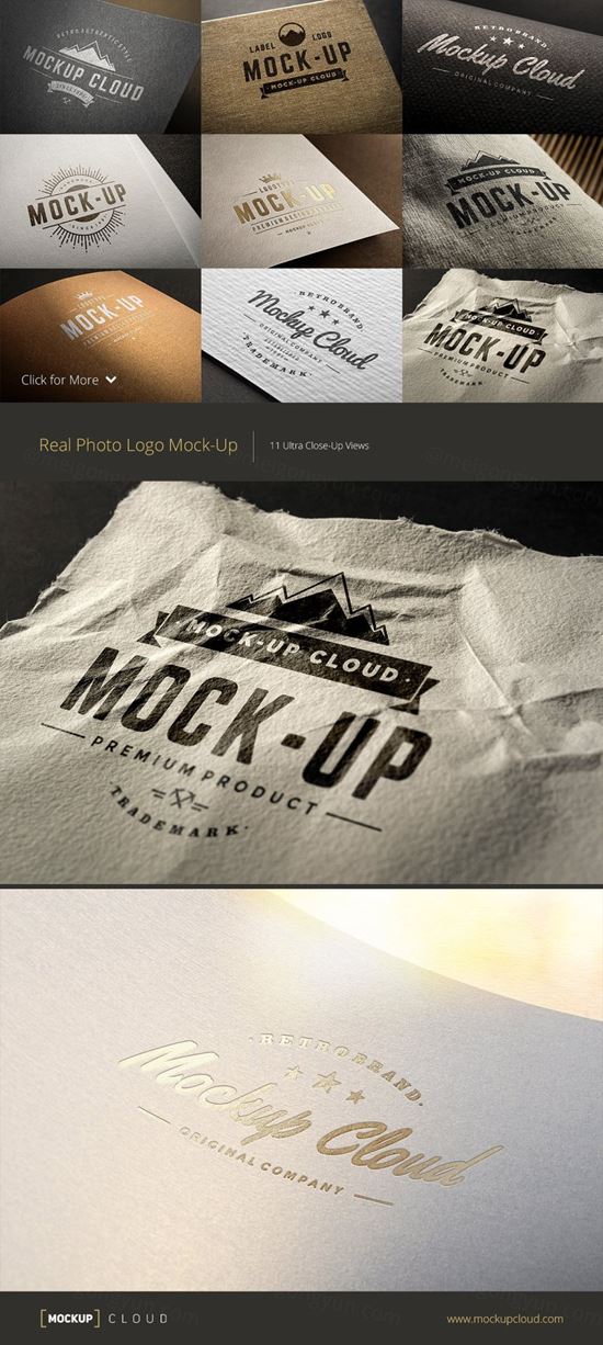 Logo设计纸张印刷展示样机 Logo Mock-Up Set