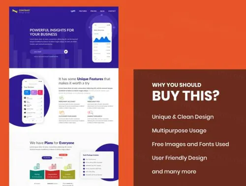 应用程序登录页App Landing Pages