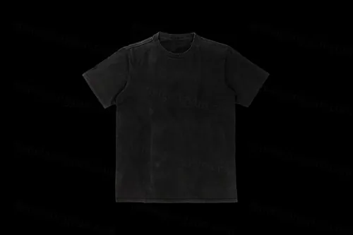 潮流街头做旧水洗短袖T恤服装设计贴图展示样机模板 Faded T-Shirt Mockup