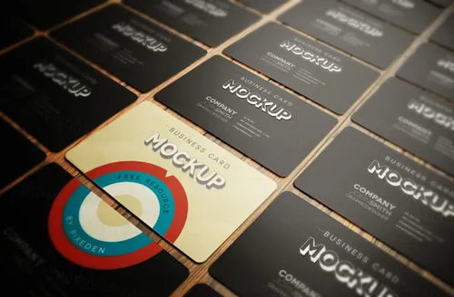 名片模型PSD模板Psd Business Card Mockup