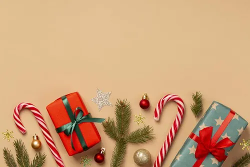 极简圣诞节主题装饰元素4K高清背景设计素材 christma