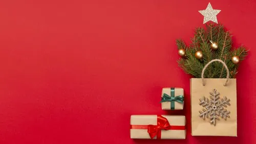 极简圣诞节主题装饰元素4K高清背景设计素材 christma