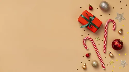 极简圣诞节主题装饰元素4K高清背景设计素材 christma