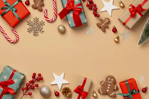 极简圣诞节主题装饰元素4K高清背景设计素材 christma