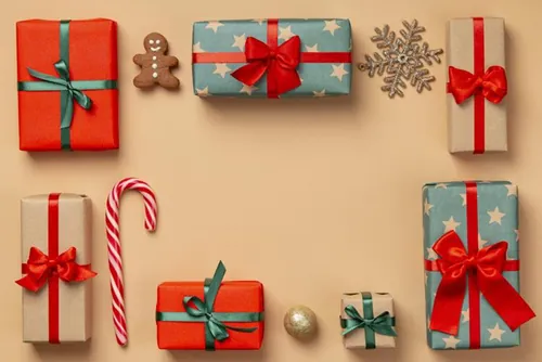 极简圣诞节主题装饰元素4K高清背景设计素材 christma