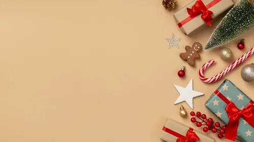 极简圣诞节主题装饰元素4K高清背景设计素材 christma