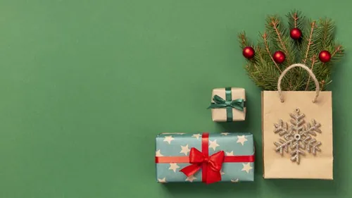 极简圣诞节主题装饰元素4K高清背景设计素材 christma