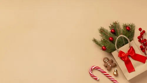 极简圣诞节主题装饰元素4K高清背景设计素材 christma