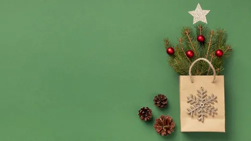 极简圣诞节主题装饰元素4K高清背景设计素材 christma