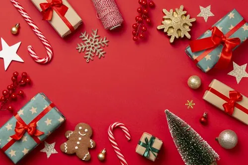 极简圣诞节主题装饰元素4K高清背景设计素材 christma