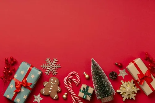 极简圣诞节主题装饰元素4K高清背景设计素材 christma