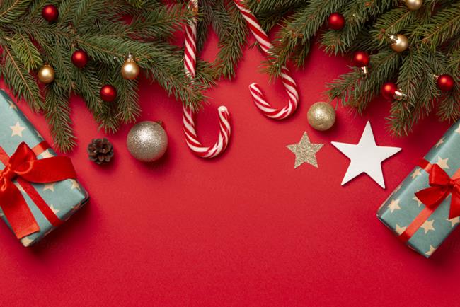 极简圣诞节主题装饰元素4K高清背景设计素材 christma