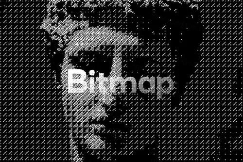 复古经典8位图像素点阵半色调图片效果生成PS动作素材 Bit