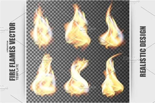 高清透明火焰图案素材 Mount-Fuji-with-pagoda