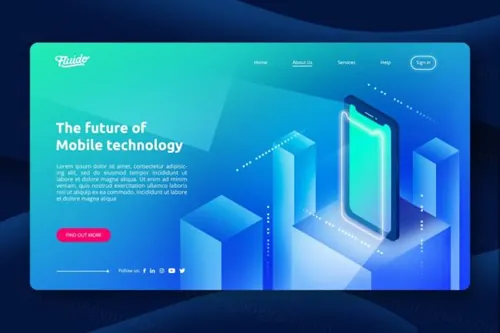 时尚企业高端配色的多彩的巨无霸网页corporate-start