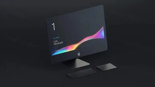 Black Clay Apple iMac Mockups 样机模版