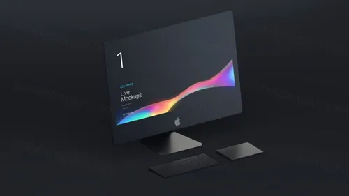 Black Clay Apple iMac Mockups