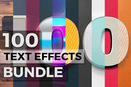 字体样式文本效果 100 Text Effects  Bon