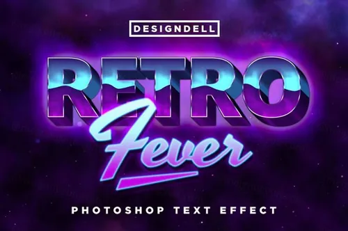 复古发烧Photoshop图层样式效果 Retro Feve
