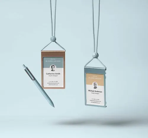 工作证持有人样机 Psd Identity Card Holder Mockup Vol3