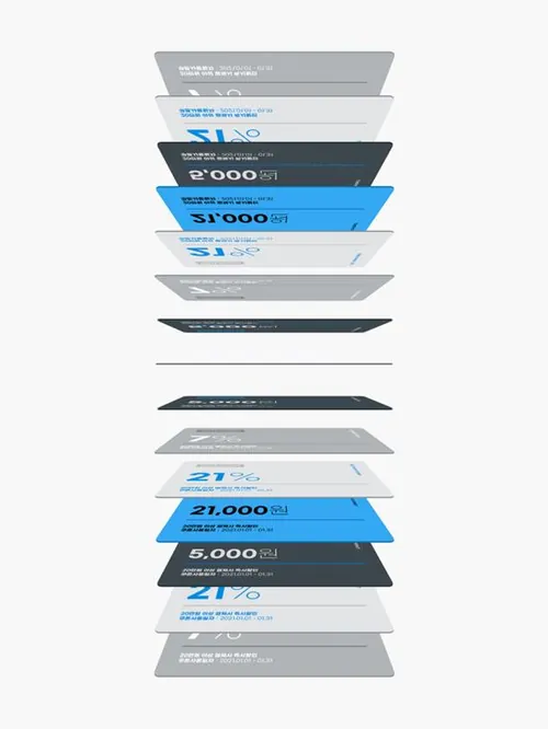 促销电子券抵用券会员卡折扣券优惠券设计概念展示提案样机PSD模板