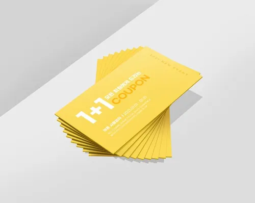 促销电子券抵用券会员卡折扣券优惠券设计概念展示提案样机PSD模板