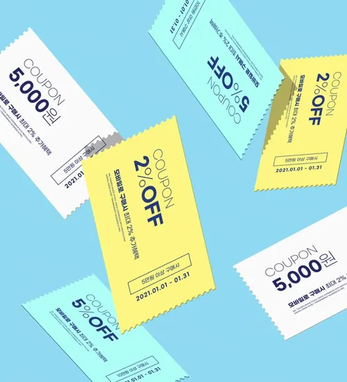 促销电子券抵用券会员卡折扣券优惠券设计概念展示提案样机PSD模板