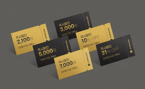 促销电子券抵用券会员卡折扣券优惠券设计概念展示提案样机PSD模板