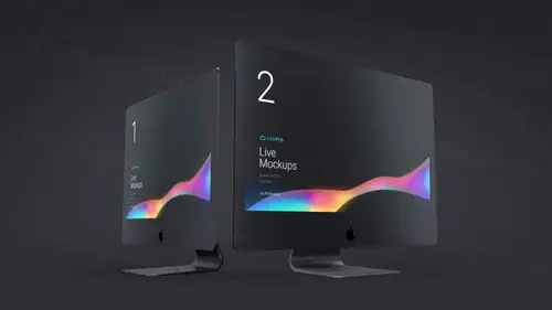 Black Clay Apple iMac Mockups 样机模版