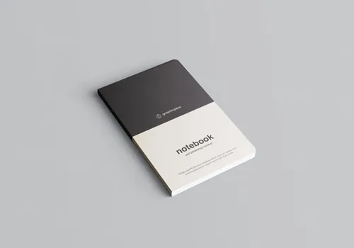 时尚轻奢商务业记事本笔记本VI样机psd模板 Advanced Notebook Mockup