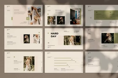 时尚高端优雅多用途的高品质hardday powerpoint