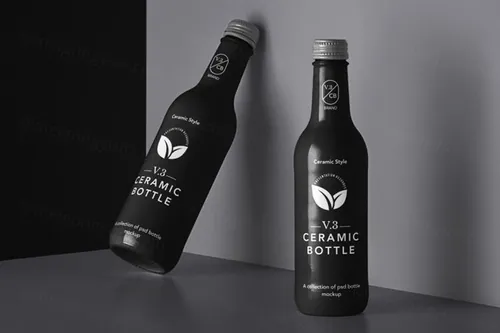 一组陶瓷瓶包装样机 Ceramic Psd Bottle Mockup Set 3
