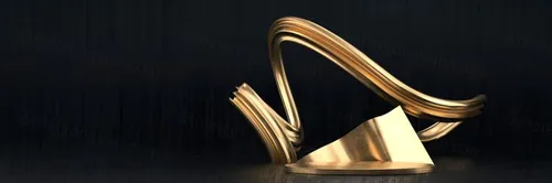 抽象黑金舞台3d合成背景图片素材 abstract black gold stage platform podium product