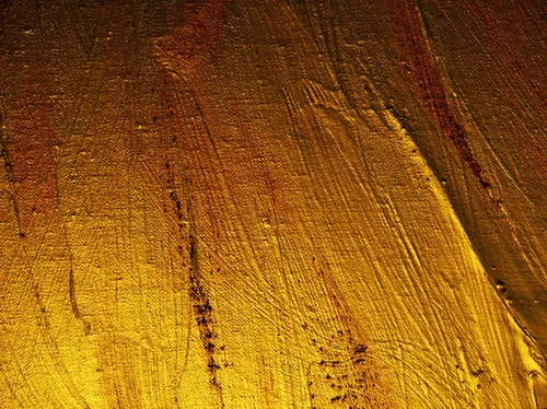 金色油画帆布布料抽象背景图片素材 Colorful gold oil painting brushstroke