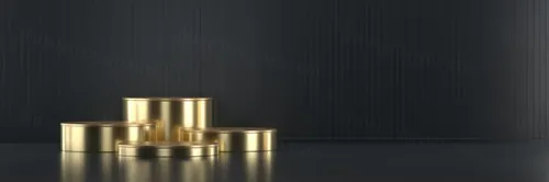 抽象黑金舞台3d合成背景图片素材 abstract black gold stage platform podium