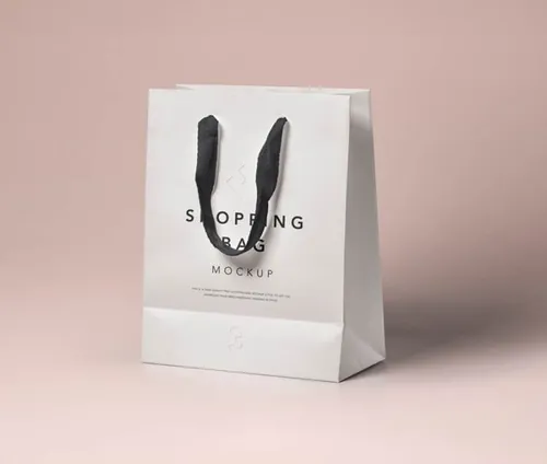 高质量的透视psd购物袋样机 Psd Shopping Bag Mockup Vol3