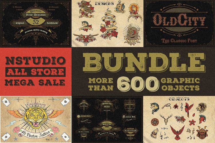 高品质的600 复古风格矢量logo标志标签大集合All P