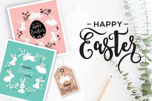 复活节节日元素插画素材Easter a huge colle