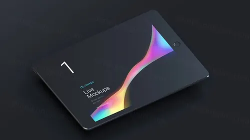 Black Clay Apple iPad Mockups