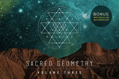 神圣宗教色彩几何图形矢量素材v3 Sacred Geometry Vector Pack Vol 3