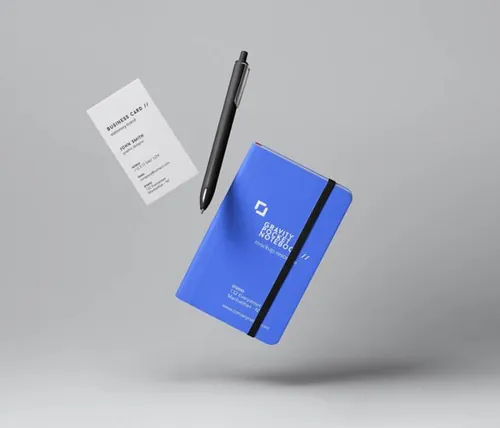 高质量重力文具样机 Gravity Stationery Mockup