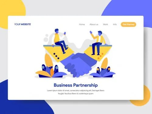 业务帮助、支持插画 Business Help , Support and Ot