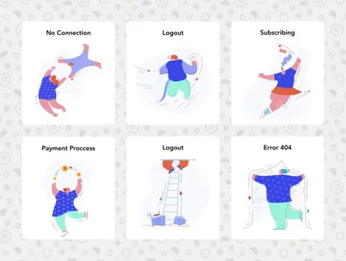 甜美糖果店插图Candy Shop Illustrations