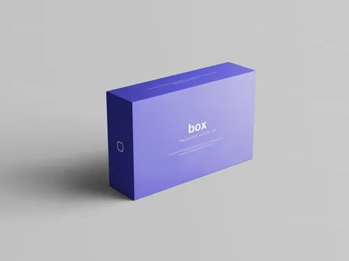高端包装纸盒智能贴图样机模板产品箱子VI展示效果图PSD模板 Box Packaging Mockup
