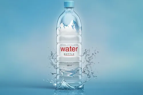 矿泉水瓶包装样机 Plastic Psd Water Bottle Mockup