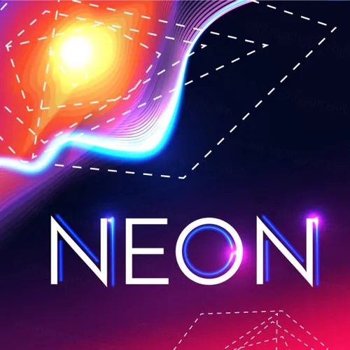 80年代风格带轻几何和运动元素的抽象几何霓虹灯背景 Abstract Geometric Background