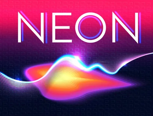 80年代风格带轻几何和运动元素的抽象几何霓虹灯背景 Abstract Geometric Background