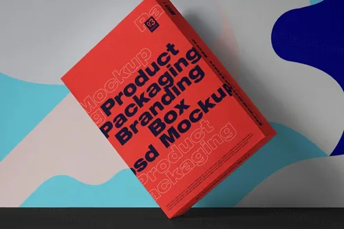 简单的psd盒子包装样机 Box Psd Packaging Mockup