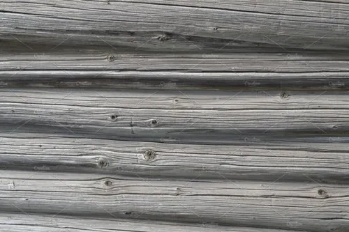 木纹长墙 Log Wall Texture. Old Gray Wood