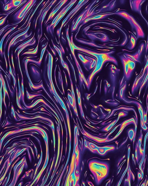 未来派镀铬金属彩虹全息渐变科技迷幻高清背景素材合辑 IRID